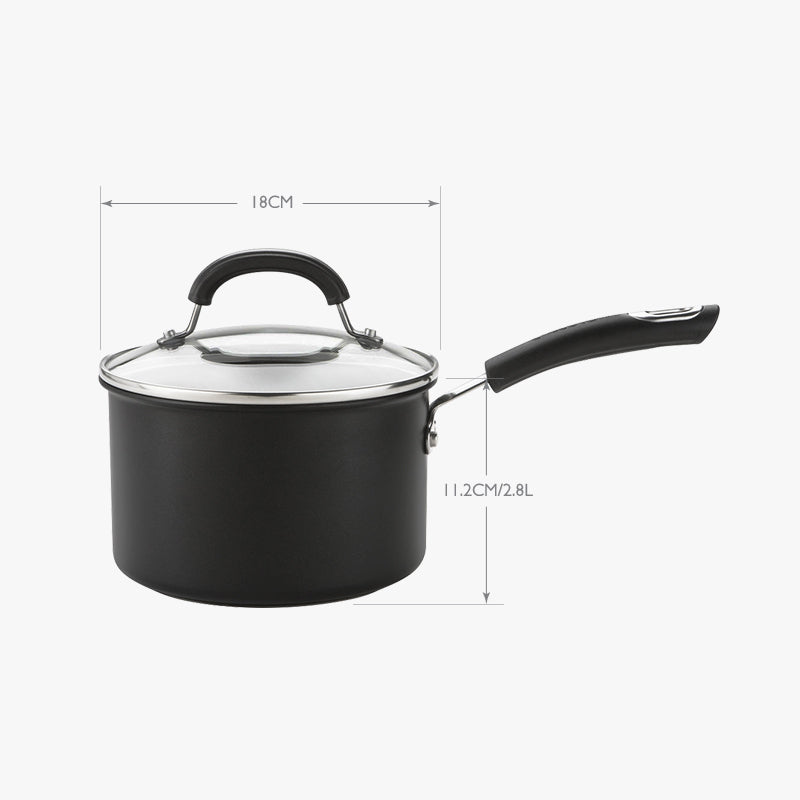 不黏有蓋單柄鍋18CM / 2.8L – Pots & Pans by Meyer International (HK)