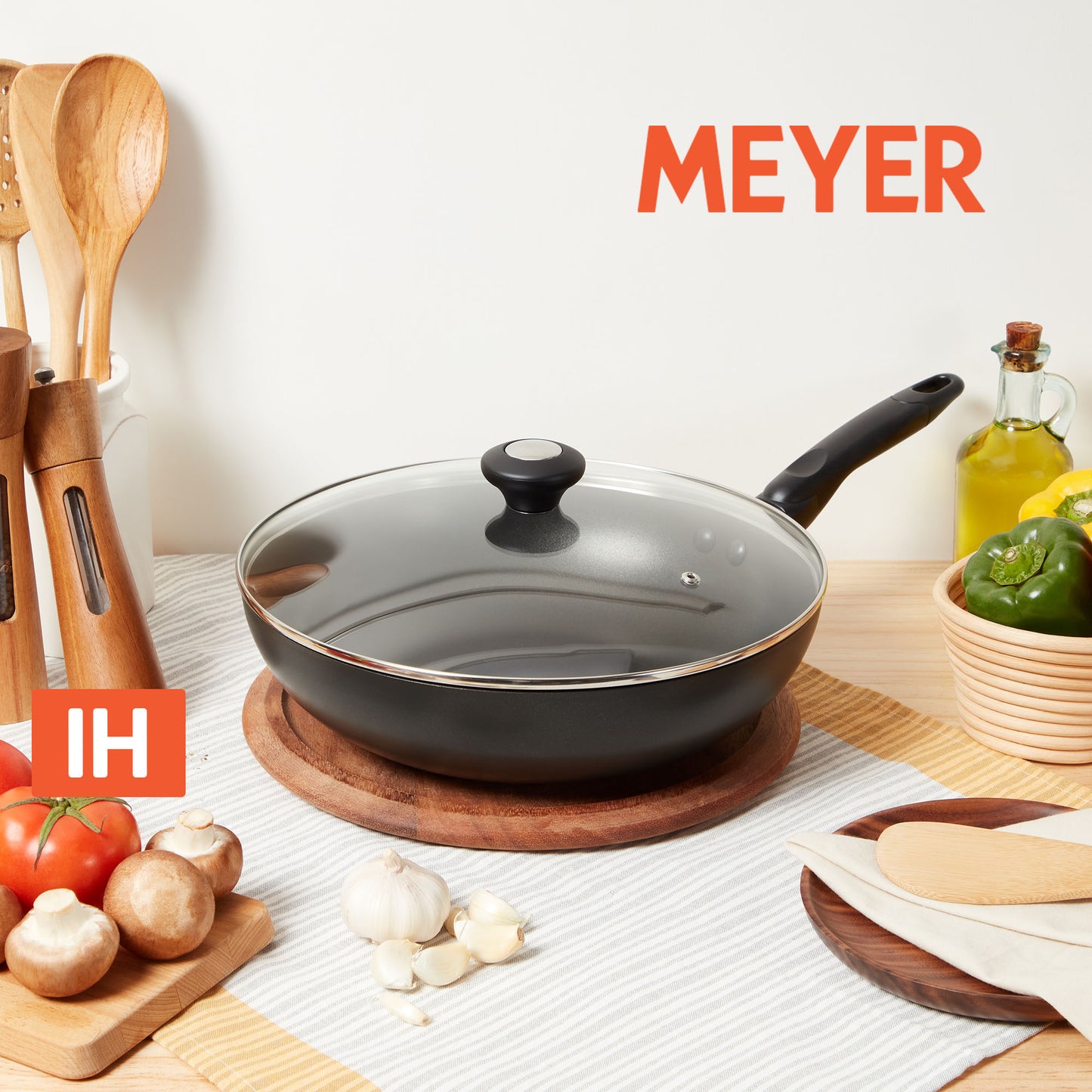 有蓋不黏炒鍋30CM – Pots & Pans by Meyer International (HK)