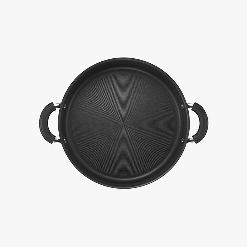 Hard Anodized Nonstick Sauteuse with Lid 28CM
